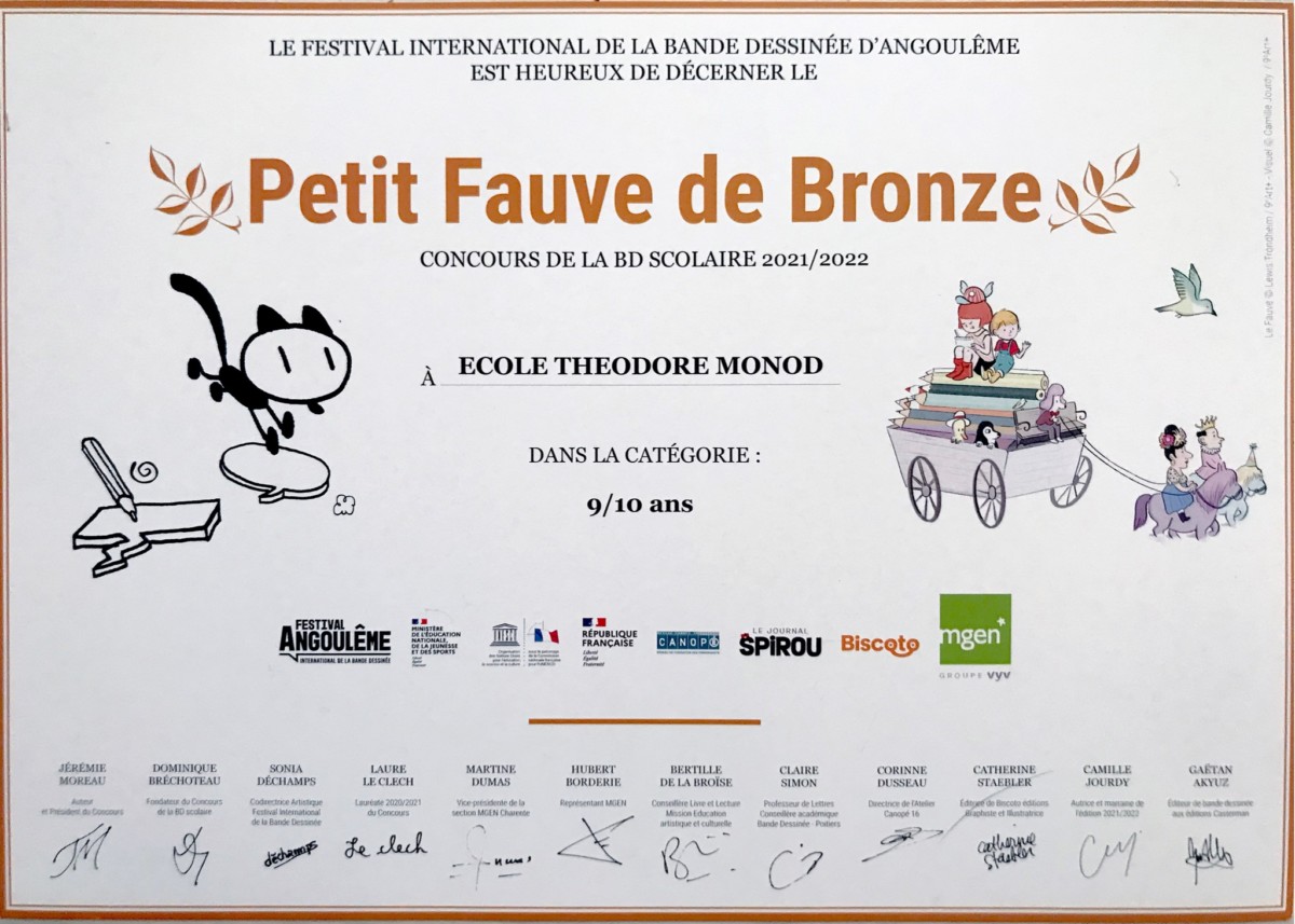 Un prix à Angoulême!