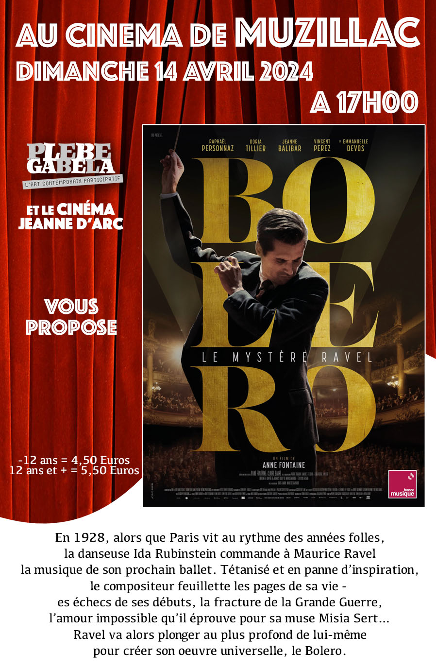 Projection du film « Le Boléro, le mystère Ravel »